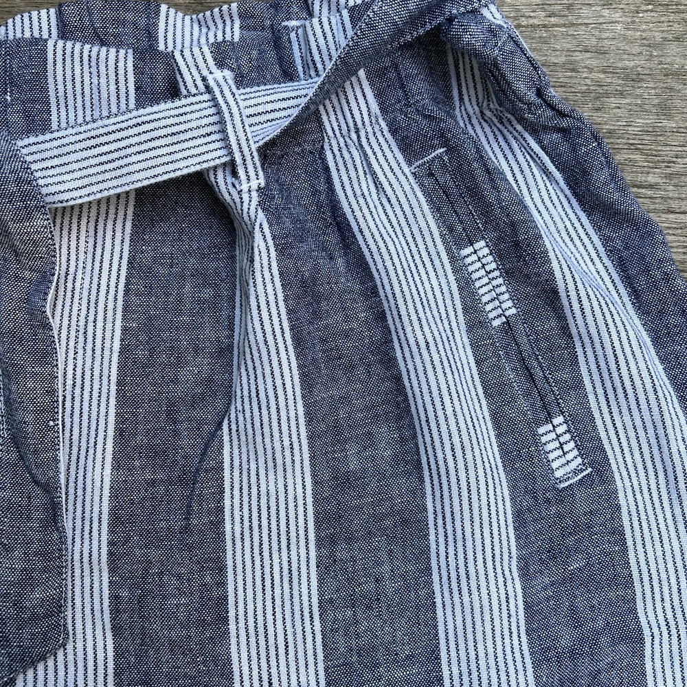 Caslon linen grey and white striped linen pants XL - Picture 5 of 5